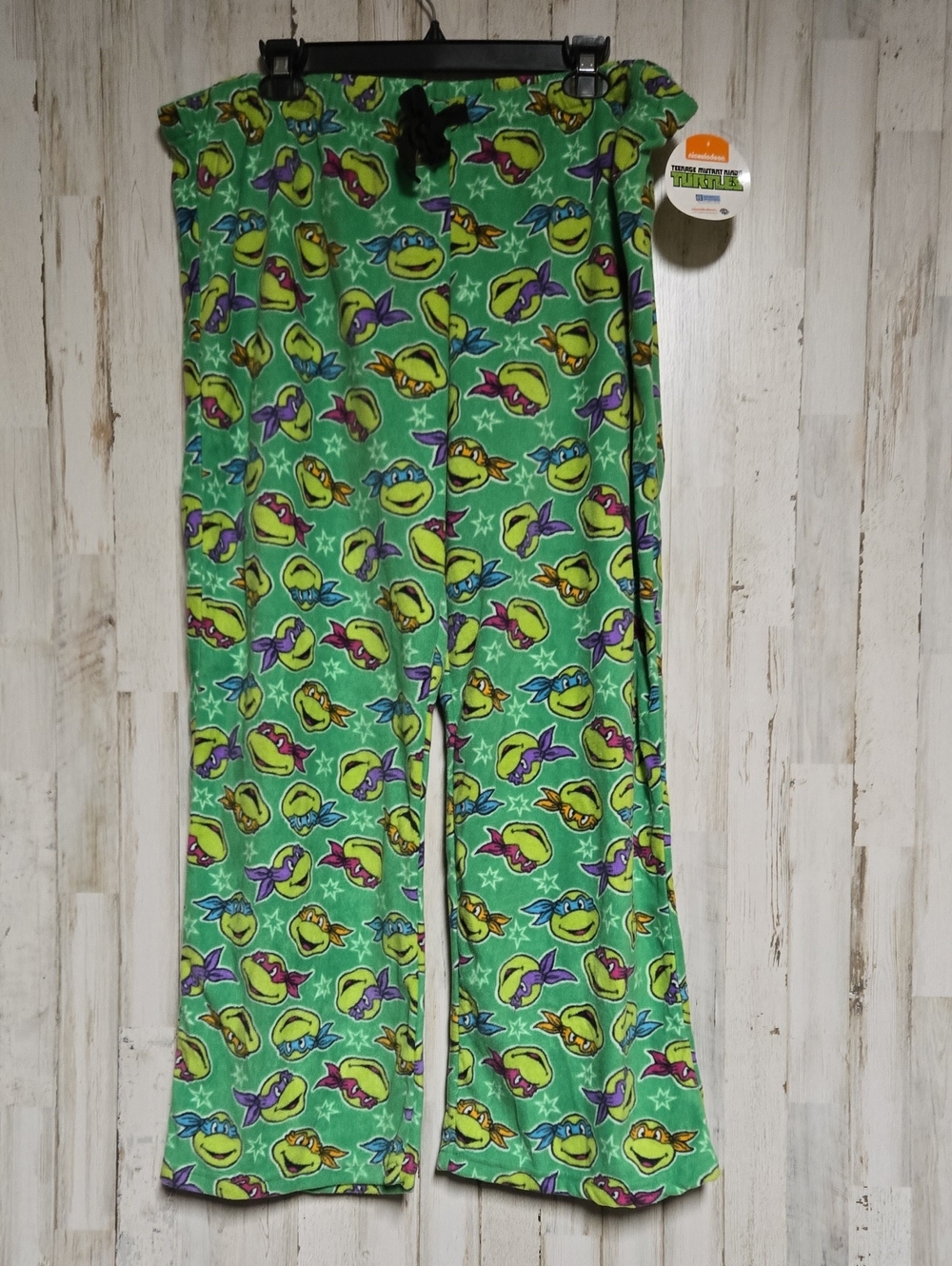 Nickelodeon Teenage Mutant Ninja Turtles Green Cartoon Print Pajama Pants